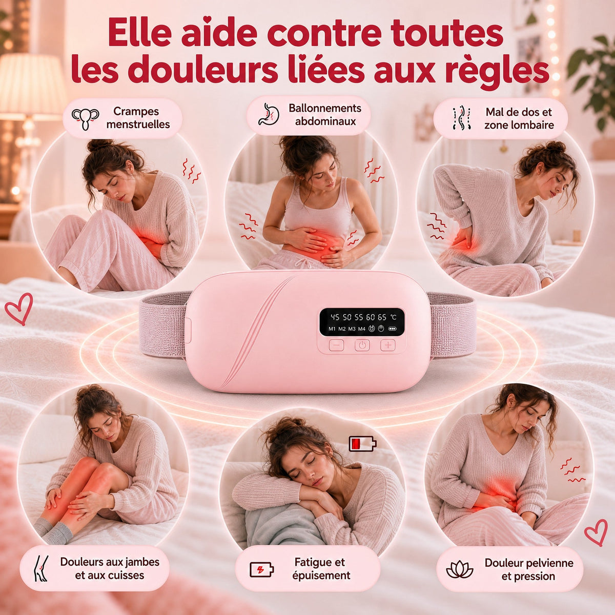 Douleurs de règles soulagées