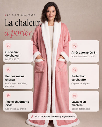 Plaid chauffant à enfiler [FR]