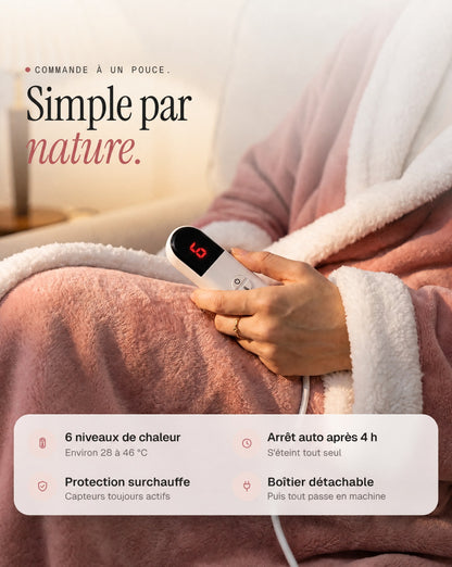 Plaid chauffant à enfiler [FR]