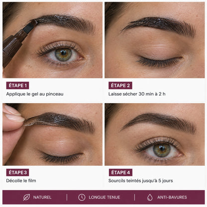 Teinture sourcils coréenne peel-off